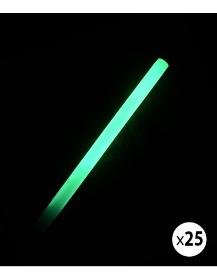 25 bastoncini luminosi fluorescenti da 24 cm