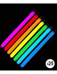 25 bastoncini luminosi fluorescenti da 30 cm