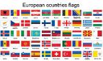Bandiere Europa per abbigliamento ricamate 