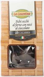 Fichi Secchi di Calabria - Box Cioccolato con Noci gr.200