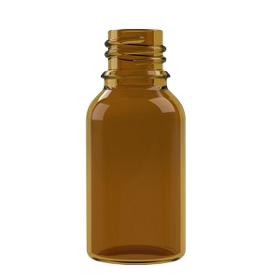 Bottiglia in vetro ambrato da 15 ml: Altezza 65 mm