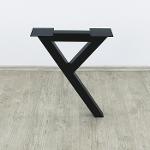 Gambe da tavolo in acciaio design a forma di Y 